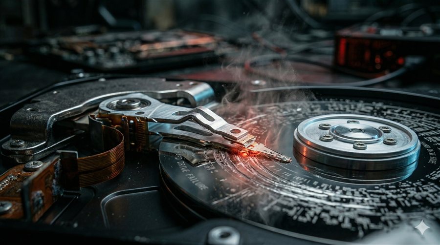 Щелчки жёсткого диска — немедленно делайте бэкап — FH Computer Service